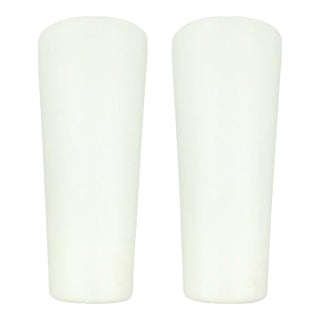 1950s Mid-Century Modern Opaline Glass Wall Lamps/Sconces by Wilhelm Wagenfeld for Peill & Putzler - a Pair For Sale