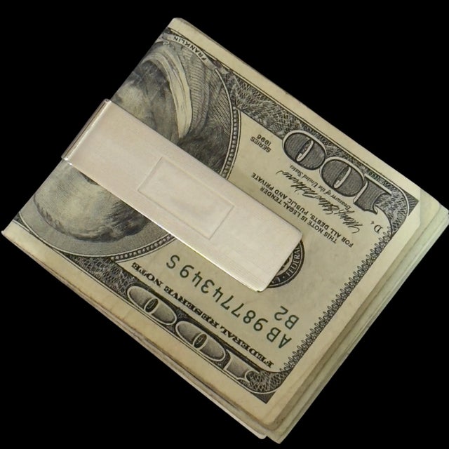 Tiffany and Co. Late 20th Century Tiffany & Co Etched Money Clip Sterling Silver Estate For Sale - Image 4 of 5