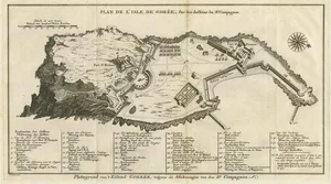 Map of the Island of Gorée Off of the Coast of Dakar, 1747