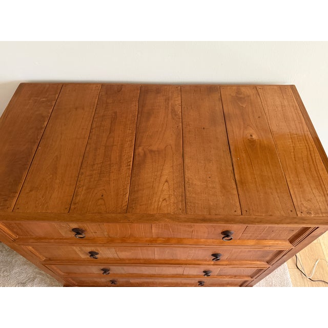 1990s Solid Teak Four-Drawer Dresser / Chest For Sale - Image 9 of 11