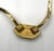 1970s Vintage Givenchy Modernist Gold-Tone Snake Chain Choker Necklace With Double-G Clasp For Sale - Image 5 of 5