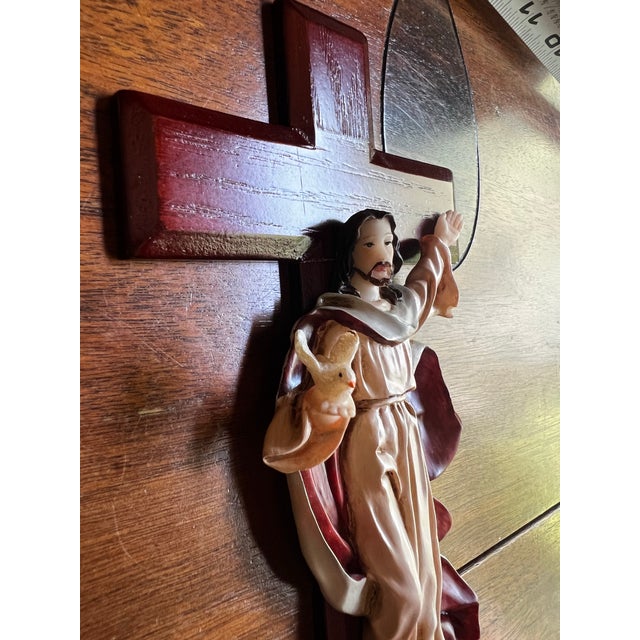 Vintage Resin Jesus on the Cross Figurine For Sale In Atlanta - Image 6 of 9