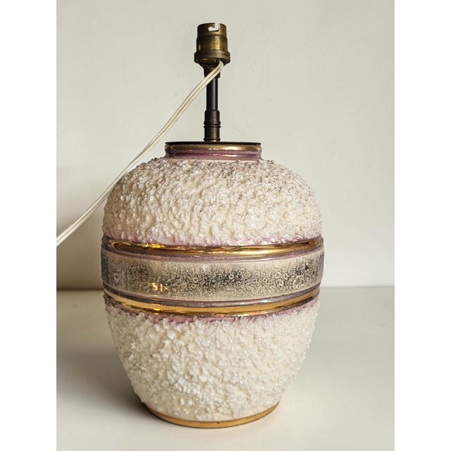 Ceramic Ceramic Table Lamp by Louis Dage, 1940 For Sale - Image 7 of 12