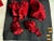 Late 20th C. Boxed Set of 4 Walai Crimson & Orange Stripe Silk Placemats & Napkins For Sale - Image 16 of 18
