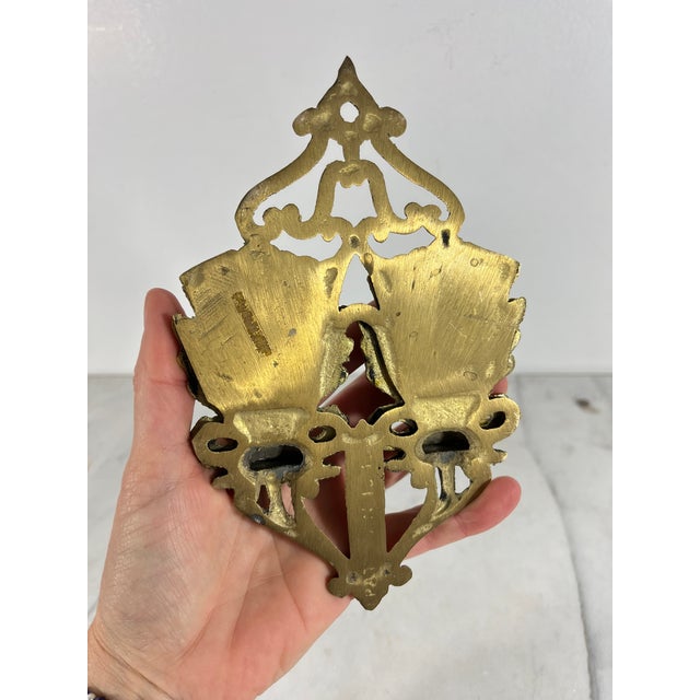 Vintage Brass Match Holder For Sale - Image 4 of 7
