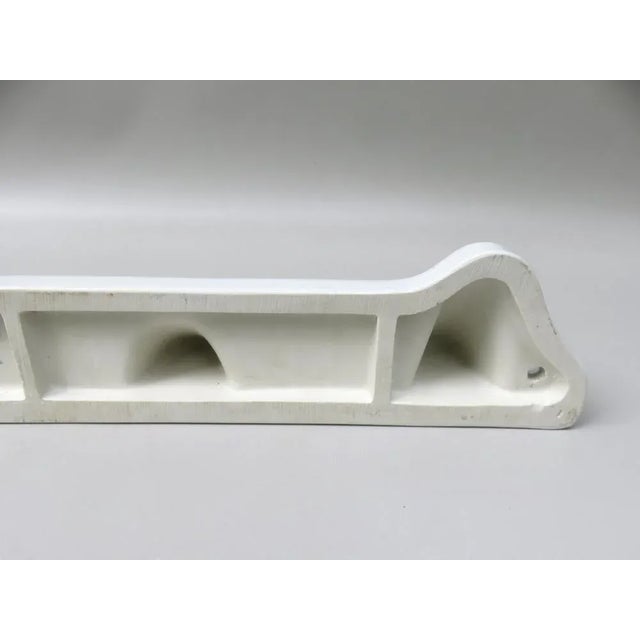 Bathroom Tray Wall Console in Porcelain White, 1950s For Sale - Image 16 of 18