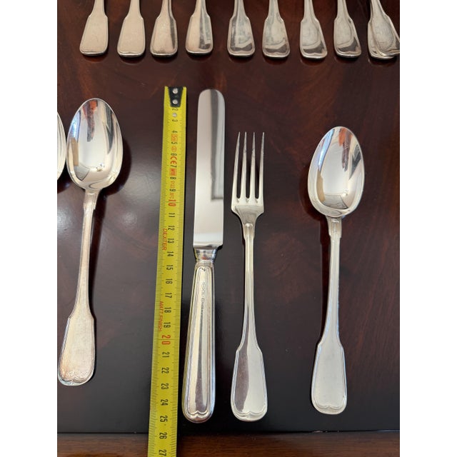 800 Silver Cutlery Set, Italy, 1980s, Set of 36 For Sale - Image 11 of 13