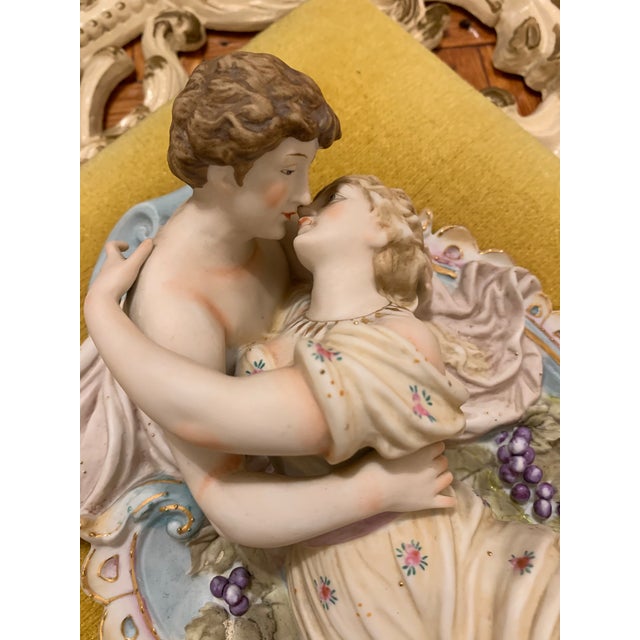Mid 20th Century Mid 20th Century German Bisque Wall Plaques - a Pair For Sale - Image 5 of 13