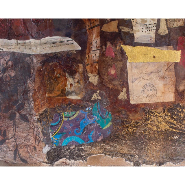Contemporary Mixed Media Painting and Collage by Nissan Engel For Sale - Image 3 of 9