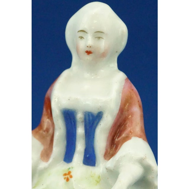 19th Century Dancing Couple Sculptures, Staffordshire, United Kingdom, Set of 2 For Sale - Image 9 of 18