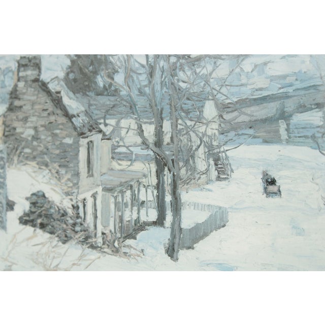 Vintage 'The Road to Center Bridge' Art Print After Edward Willis Redfield For Sale - Image 10 of 13