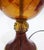 1960s 1960sMid-Century Modern Murano Style Tortoiseshell Art Glass Table Lamp W/Optional Contemporary Shade For Sale - Image 5 of 9