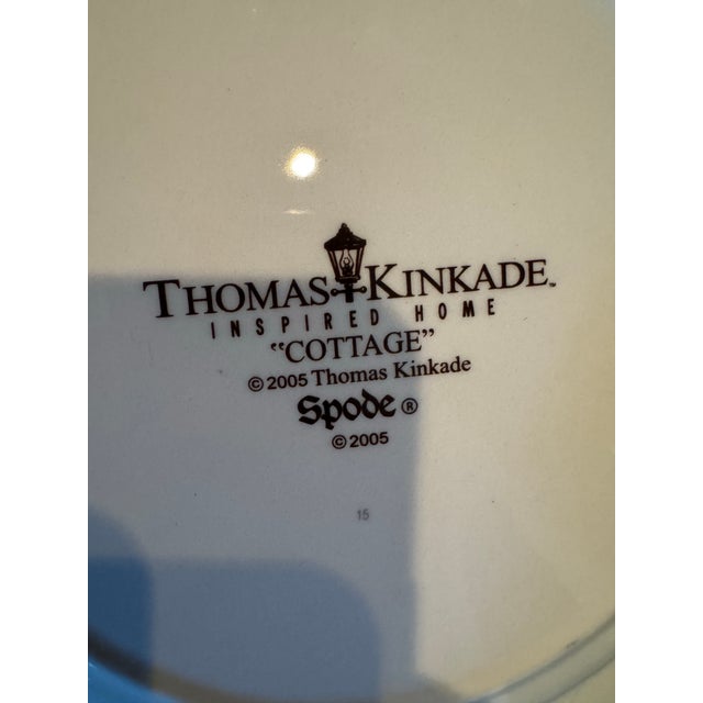 Cabin 2005 Spode Thomas Kinkade “Cottage”, Dinner Plates, 11” – Set of 3 For Sale - Image 3 of 10