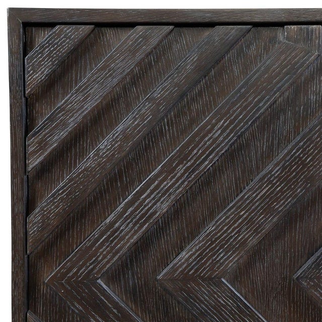 Chevron 4 Door Cabinet-New For Sale In Sacramento - Image 6 of 8