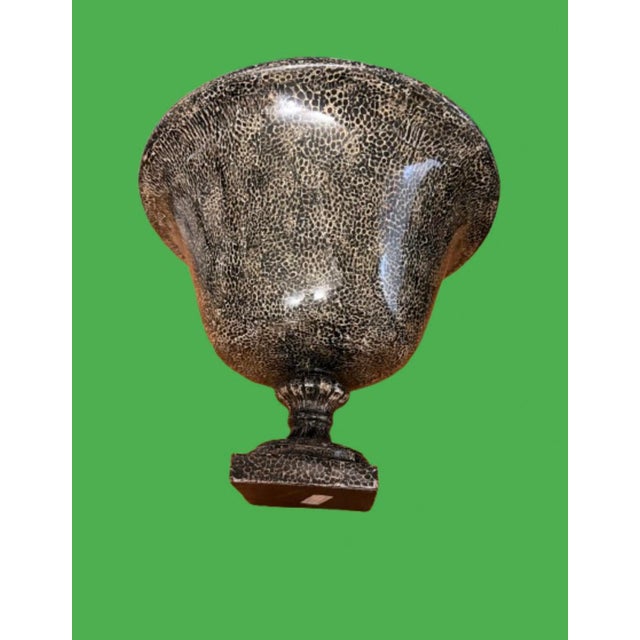 Vintage Sarreid Ltd. Large Footed Bowl Centerpiece For Sale - Image 12 of 12