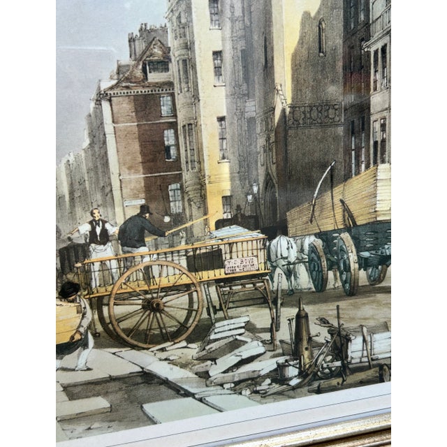 Wood St. Dustan's Fleet Street-London Vintage Print For Sale - Image 7 of 8
