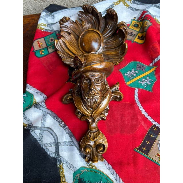 French Country Antique French Wall Hanging Plaque Breton Brittany Carved Walnut C1890 For Sale - Image 3 of 18