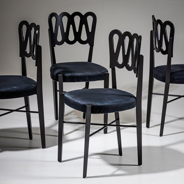 Model G6G Dining Chairs by Gio Ponti for Montina, Italy, 1969, Set of 4 For Sale - Image 11 of 11