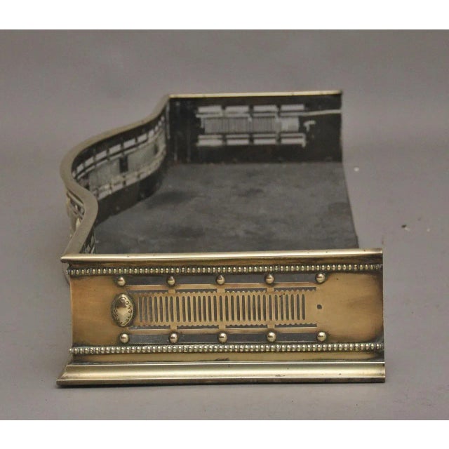 19th Century Brass Fender, 1850s For Sale - Image 3 of 9