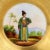 Russian porcelain saucer of private factories of the 1820s. Persan (Persian). A deep, funnel-shaped saucer with a pattern...