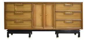 Mid Century Ming Style Lowboy Dresser by American of Martinsville