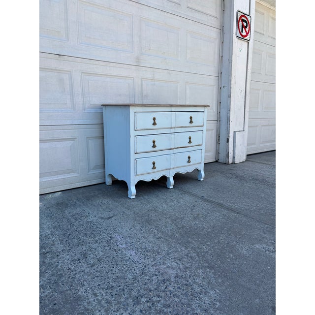 French Country Vintage Coastal Farmhouse Dresser | French Country Chest of Drawers For Sale - Image 3 of 9