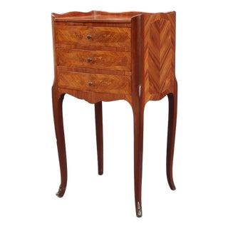 French Antique Louis XV Style Side Table Nightstand For Sale