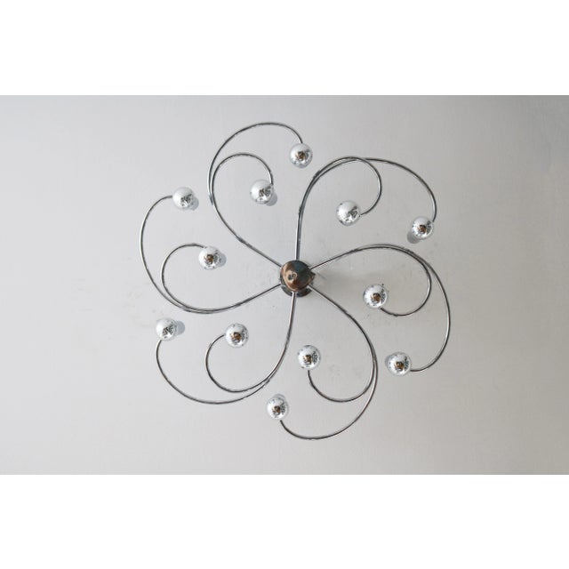 1970s Swirl Sputnik Ceiling or Wall Lamp in Chrome from Cosack, 1970s For Sale - Image 5 of 9