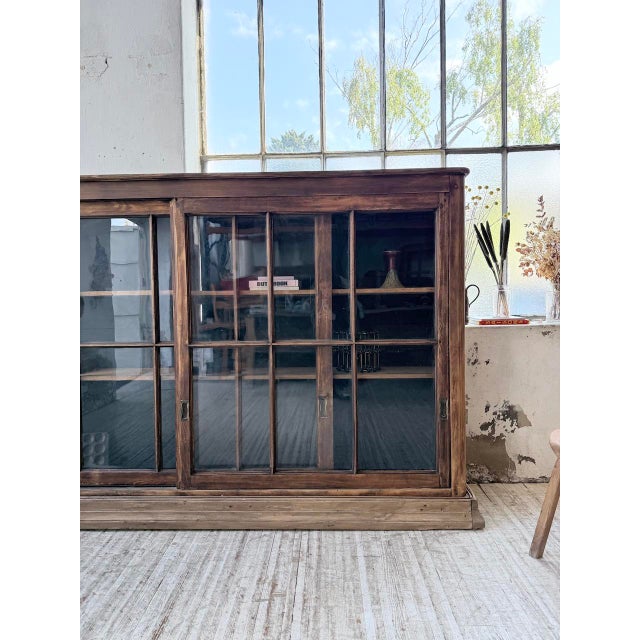 Workshop Cabinet with Glass Doors, 1950s For Sale - Image 16 of 18
