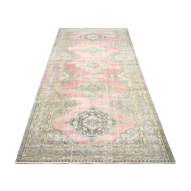 1960s Turkish Oushak Rug For Sale In Los Angeles - Image 6 of 6