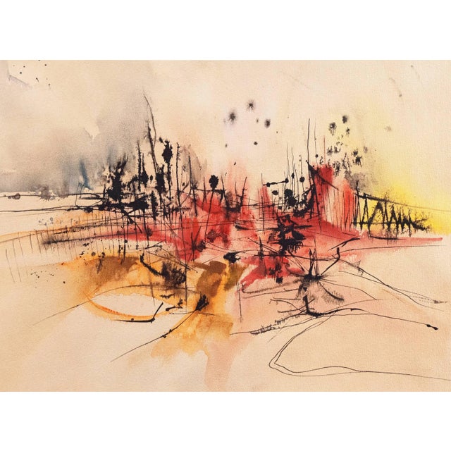 'Abstract Composition' by Beth Swartz, 1966; Smithsonian, Jewish Museum, Woman Artist, Phoenix For Sale - Image 9 of 9