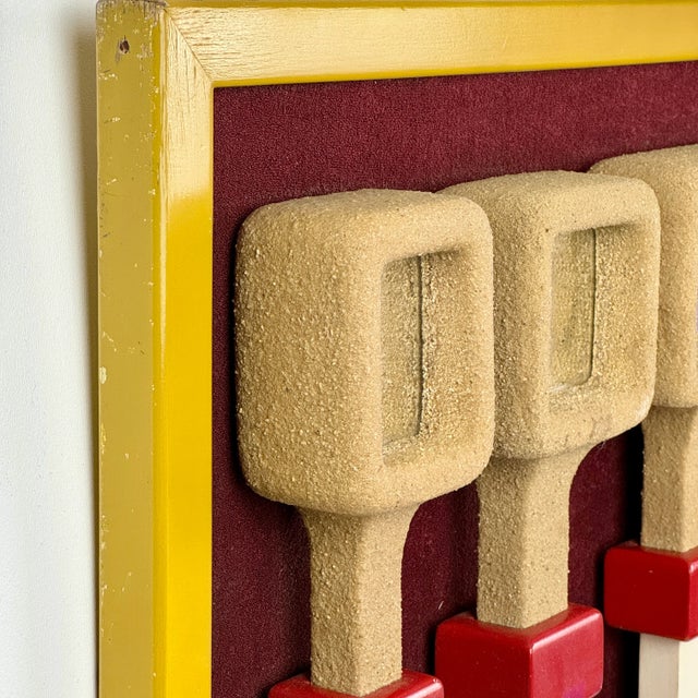 Orange 1980's Mixed Media Art Sculpture by Franz Jozef Aka Frank Ponstingl For Sale - Image 8 of 12