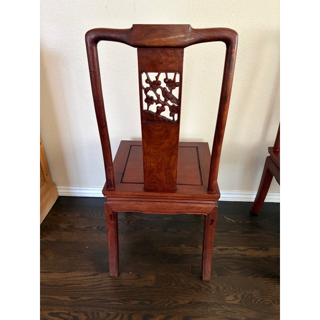 Auburn Set of 8 Mid 20th Century Chinese Ming Rosewood Dining Chairs For Sale - Image 8 of 9