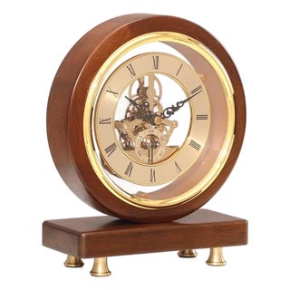 Solid Wood Table Clock For Sale