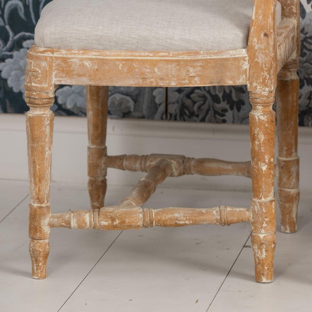 Set of Four 18th C. Swedish Gustavian 'Model' Chairs in Original Paint For Sale - Image 17 of 17
