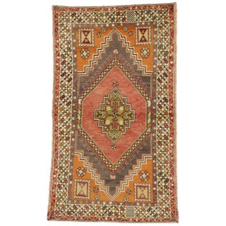 20th Century Turkish Oushak Accent Rug - 3′9″ × 6′6″ For Sale