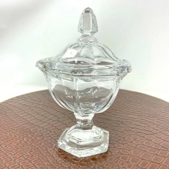 Mid 20th Century Vintage 1980s House of Goebel Footed Candy Dish With Lid For Sale - Image 5 of 6