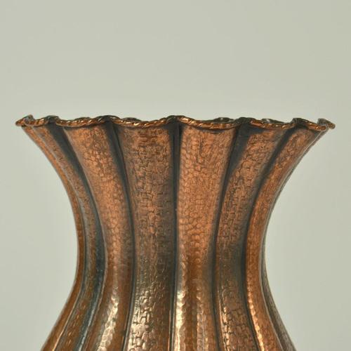 Metal Large Copper Amphora Vase by Egidio Casagrande, Italy, 1950s For Sale - Image 7 of 18