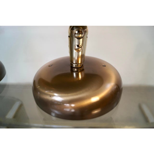 1950’s Mid-Century Modern Aluminum Brass Sconces - A Pair For Sale - Image 10 of 12