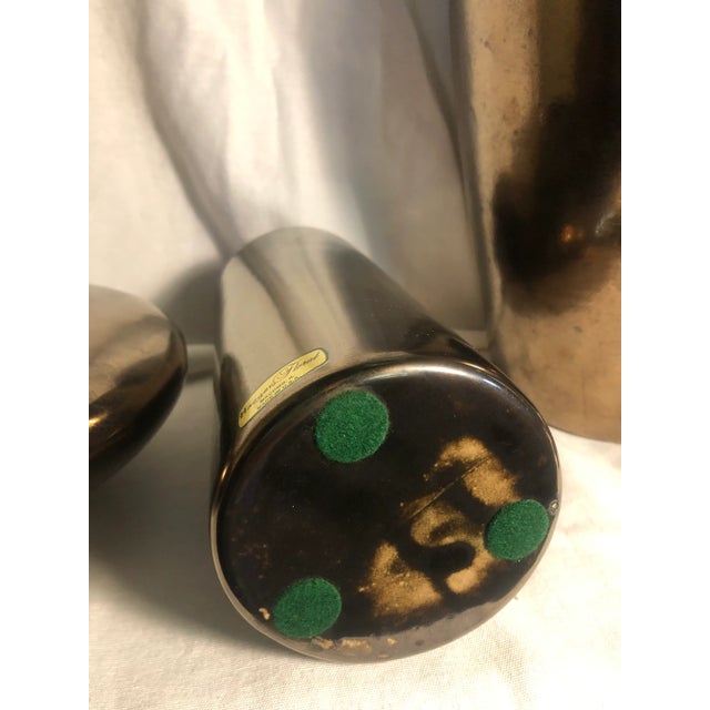 Vintage Haeger Collection Hollywood Regency Post Modern 5 Piece Gold Set For Sale - Image 11 of 12