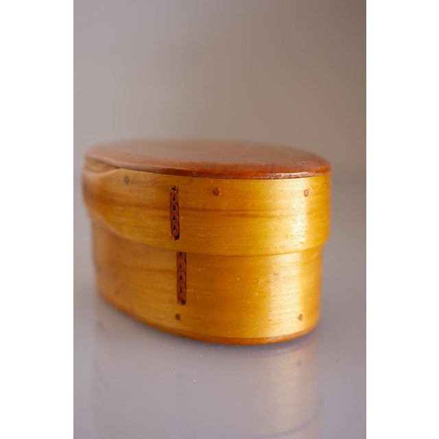 Vintage Swedish Bent Wooden Tine Box, 1920s For Sale - Image 6 of 12
