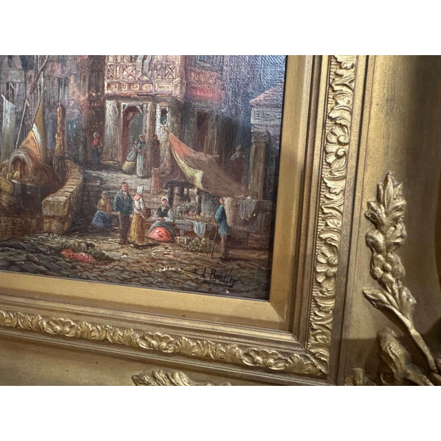 Pair of Early 20th Century French Views by British Artist Alfred Bentley For Sale In Dallas - Image 6 of 18
