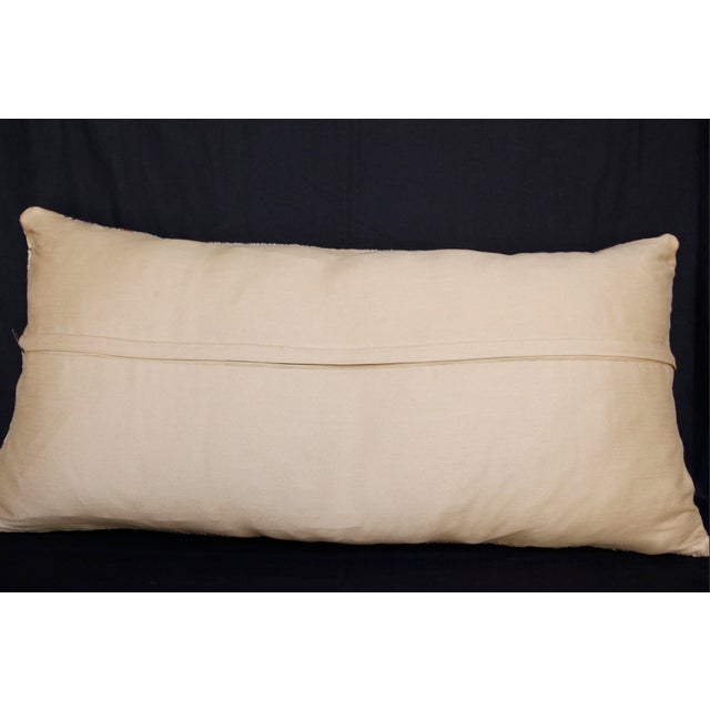 Handmade Decorative Oushak Rug Pillow Cushion Cover -16'' X 34'' For Sale - Image 13 of 13
