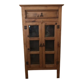 Vintage Farmhouse Apothecary Cupboard For Sale