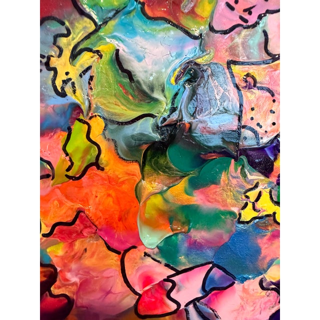 Original Abstract Painting Serg Graff "Kingdom of Pareidolia" Outsider Art Coa For Sale In Jacksonville, FL - Image 6 of 13