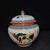 Chinese Pair of Chinese Famille Rose Porcelain Covered Jars With Five Oxen Motif For Sale - Image 3 of 9