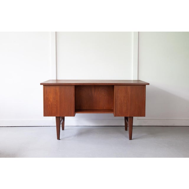 Mid-Century Danish Teak Desk, 1960s For Sale - Image 4 of 10