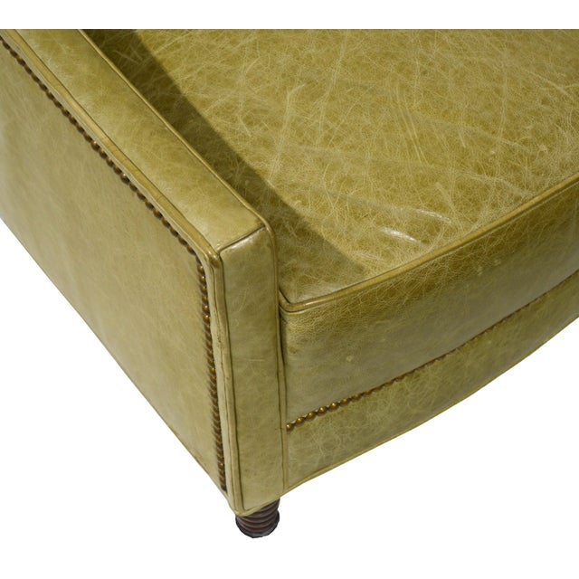 Early 21st Century Baker Furniture Jacques Garcia Leather Tuileries Lounge Chair With Ottoman For Sale - Image 5 of 12