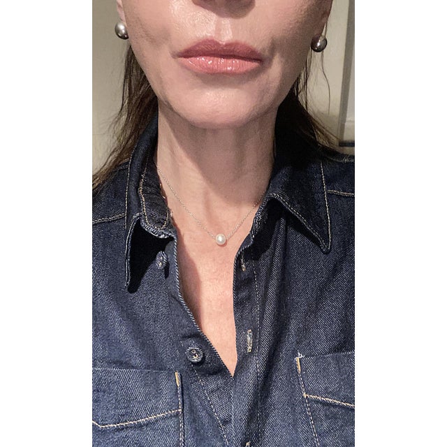 Tiffany and Co. Sterling Silver Ball Earrings, in the Style of Tiffany & Co., Pair, Circa Late-20th Century For Sale - Image 4 of 14