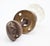 Vintage Clear Fluted Glass Closet Door Knob Set For Sale - Image 4 of 5